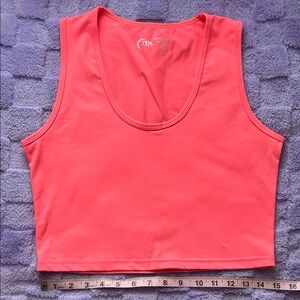 ZYIA Active Coral Stronger crop tank Top